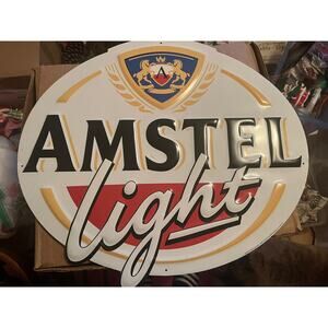Amstel Light Beer Sign - 18×21